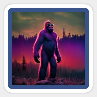 Dope Sasquatch in Nature Sticker